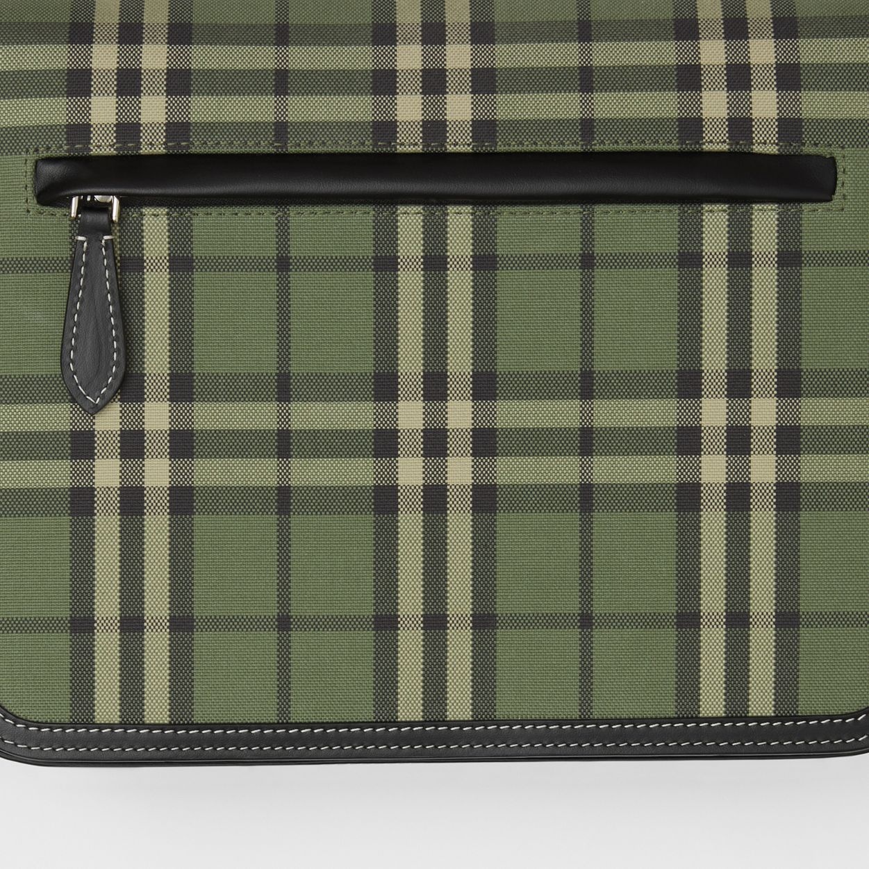 Small Check Cotton Messenger Bag - 2