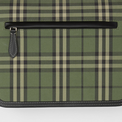 Burberry Small Check Cotton Messenger Bag outlook