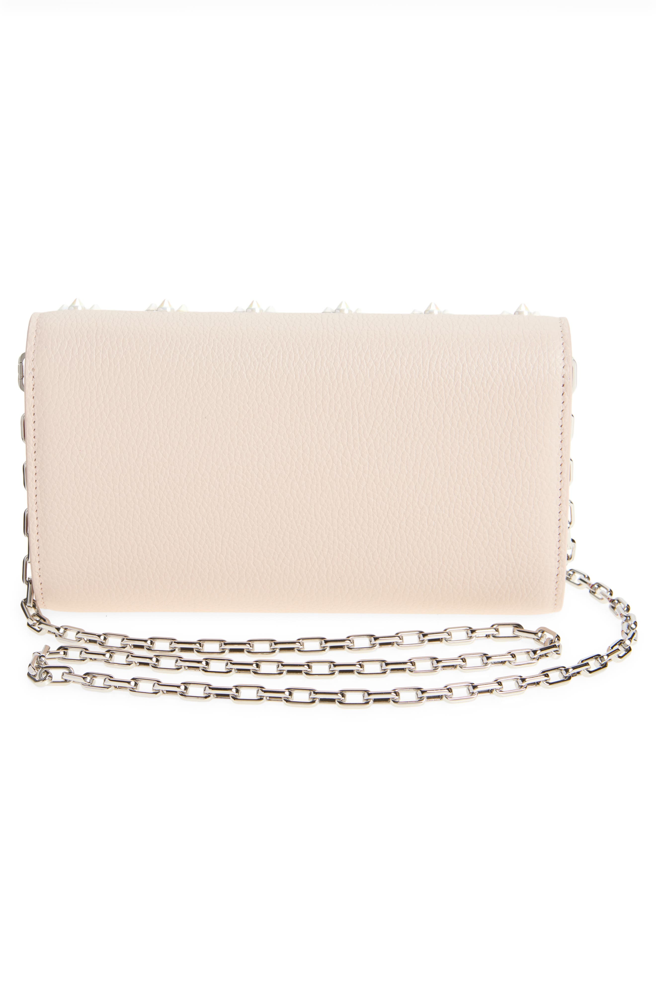 Christian Louboutin Paloma Leather Clutch in Leche/Multi at Nordstrom - 4