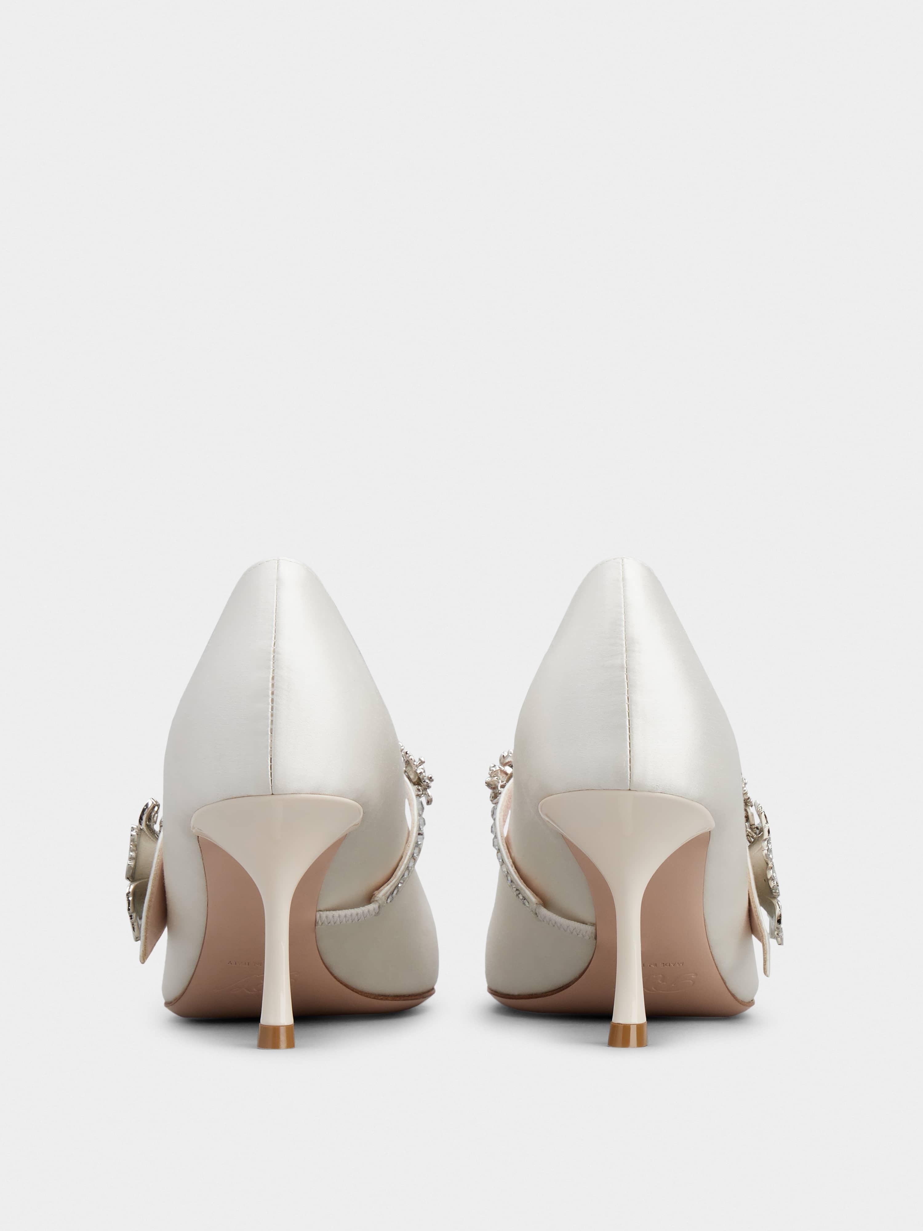 Bouquet Flower Babies Pumps in Satin - 5