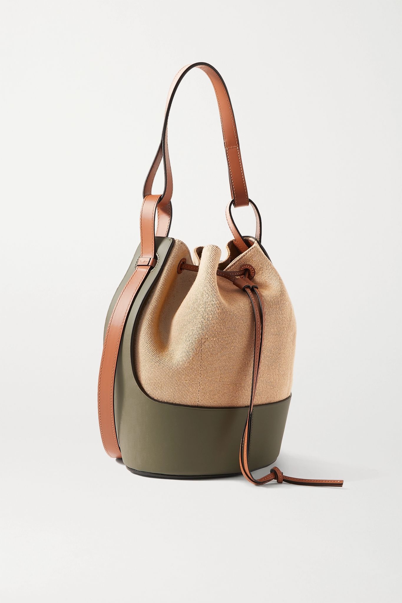 Balloon medium canvas and leather bucket bag - 3