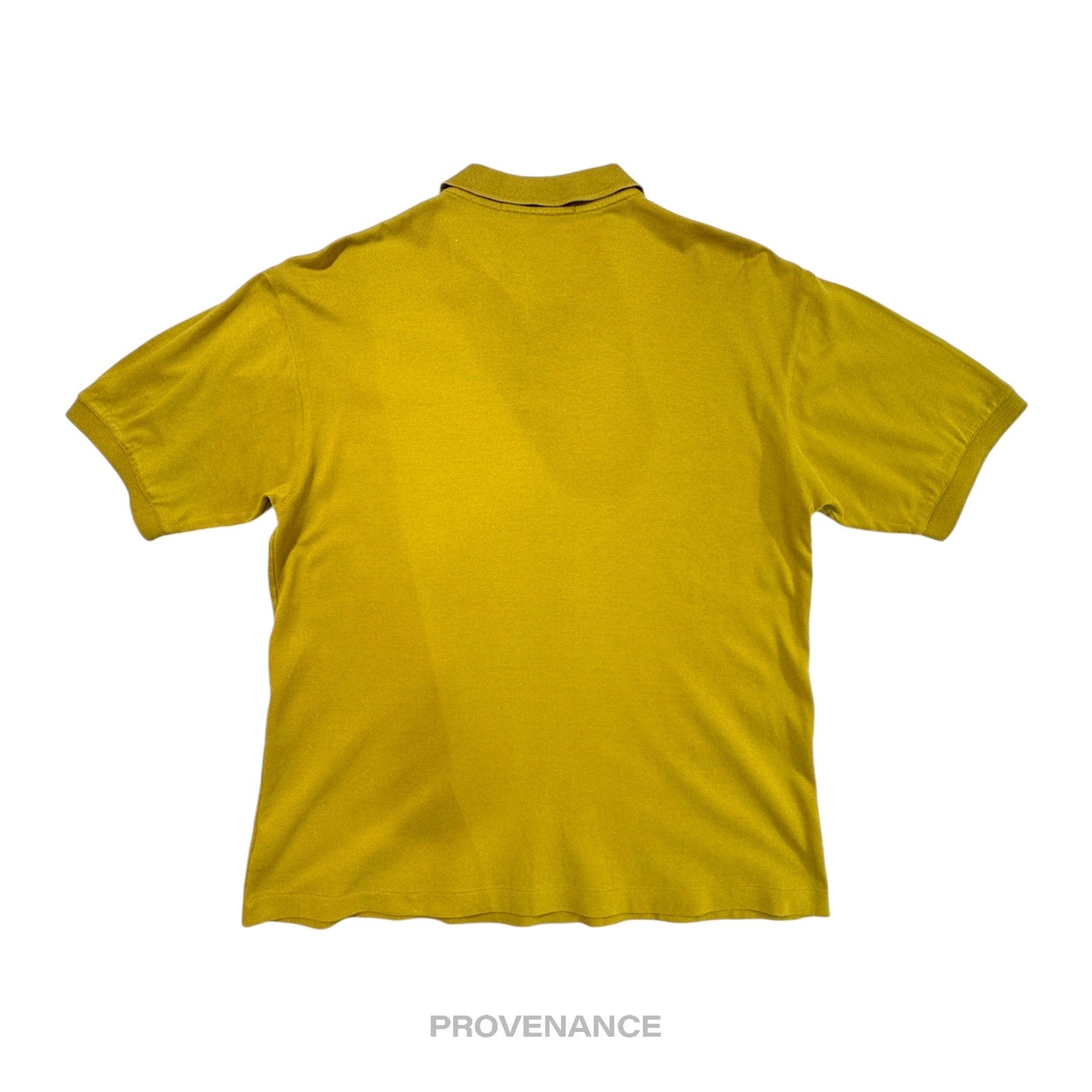 Lanvin Studio Polo Shirt Logo Floral - Golden Olive - 2
