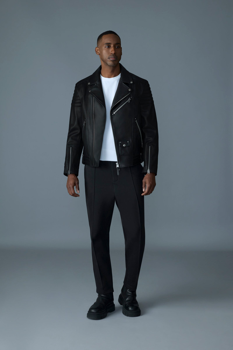 MACKAGE Kenneth Leather Perfecto Biker Jacket outlook