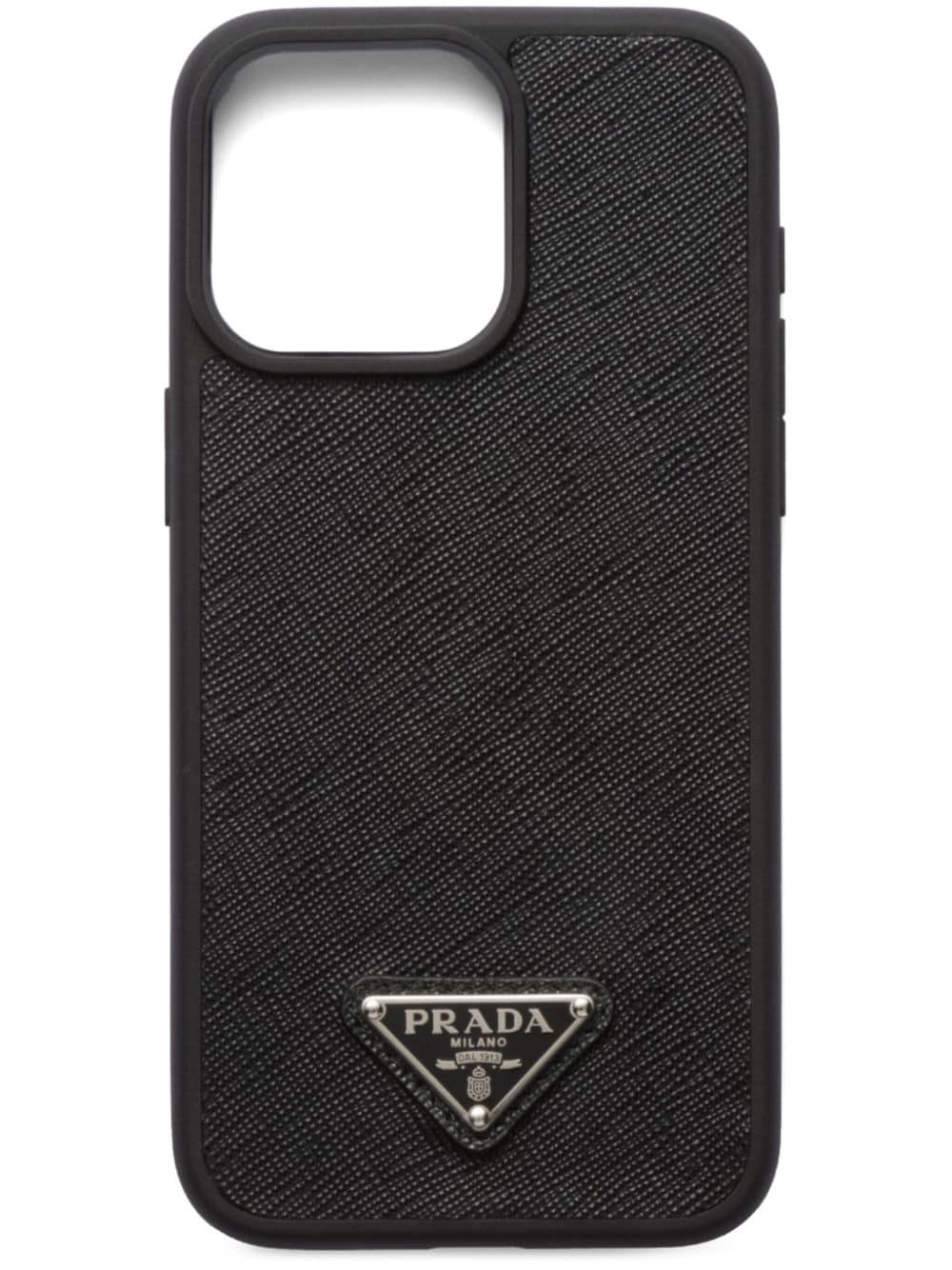 Saffiano leather iPhone 15 Pro Max case - 1