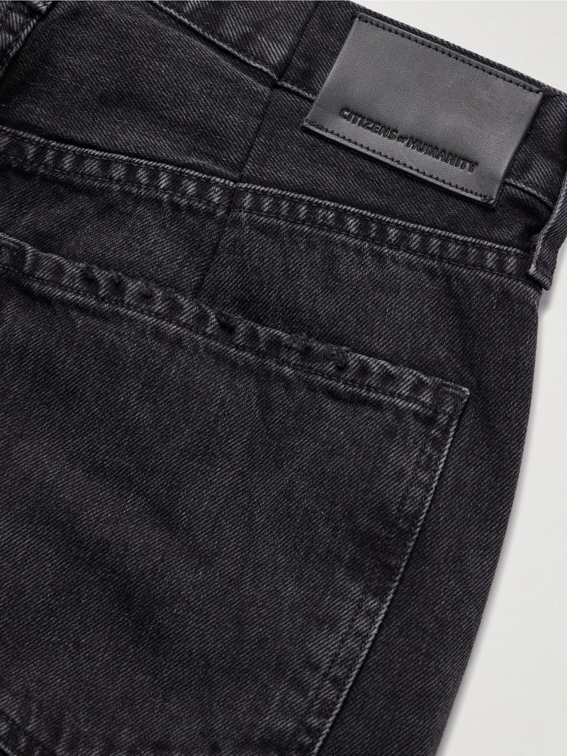 Horseshoe high-rise barrel-leg jeans Black 5