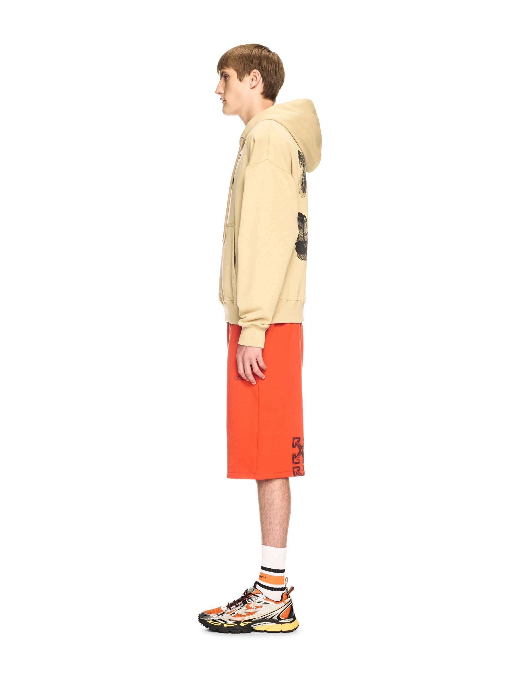 Beige Spray Arrow Hoodie - 3