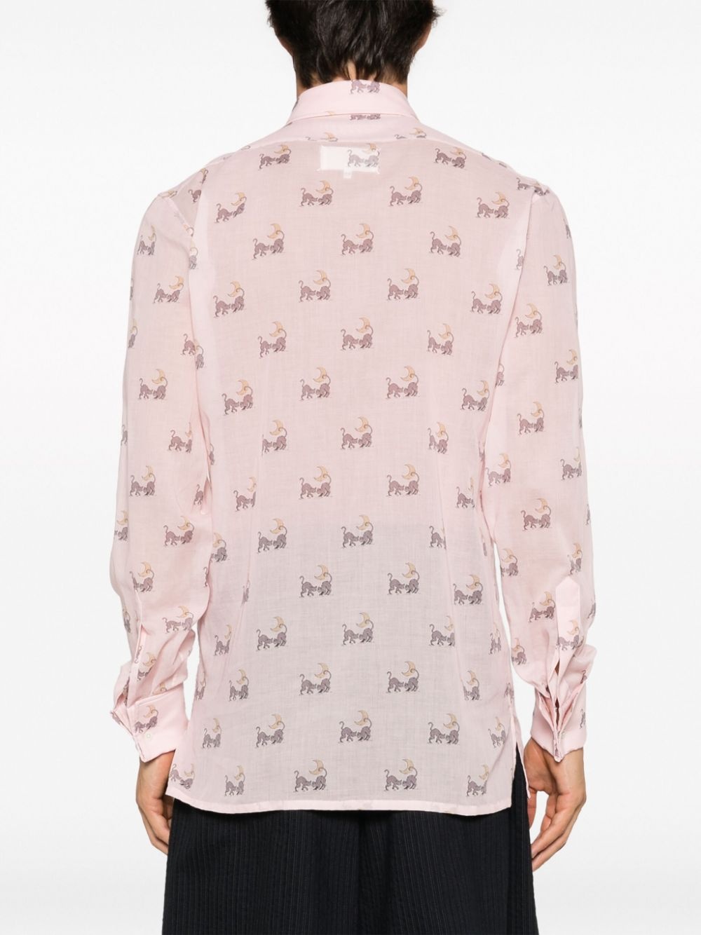 graphic-print cotton shirt - 4