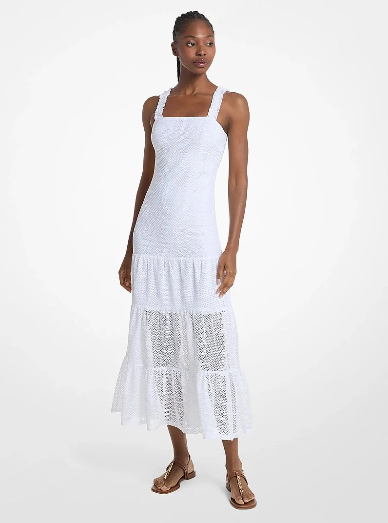 Lace Tiered Dress - 1