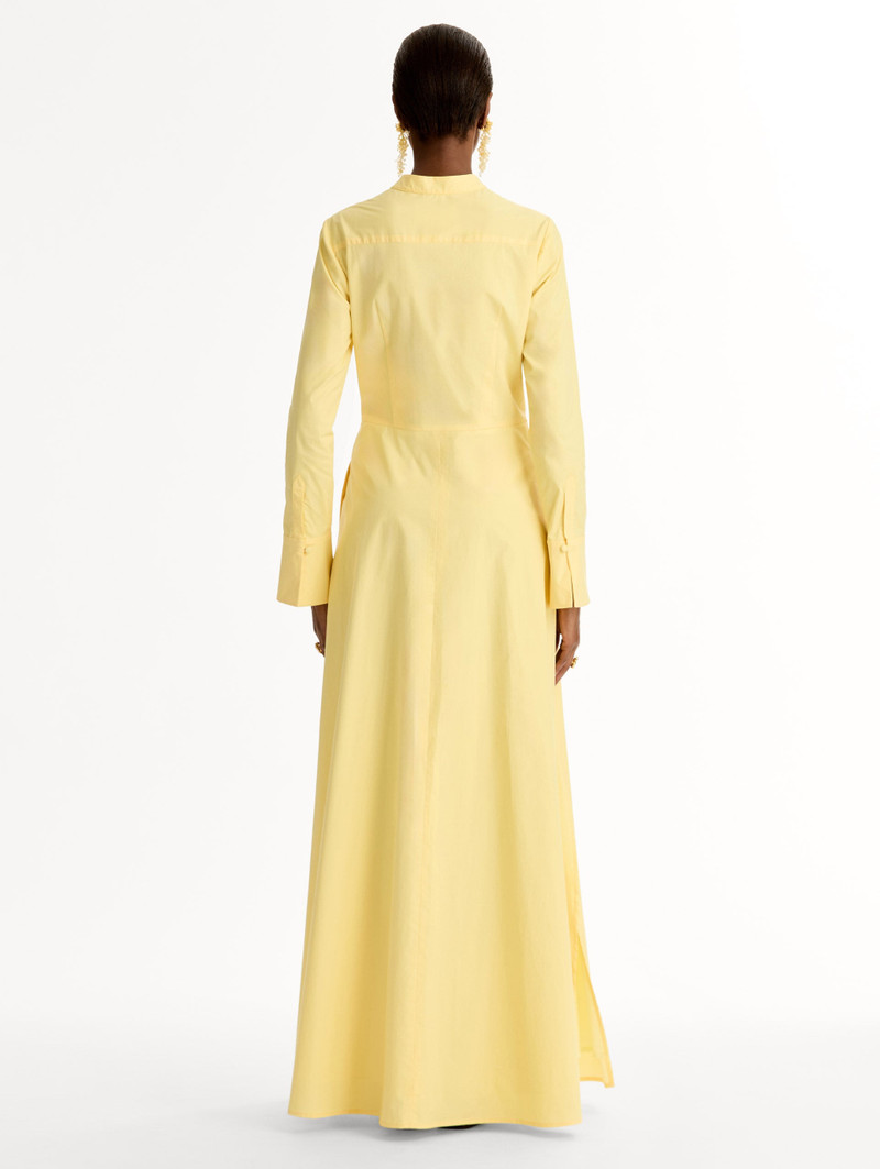 CHINÉ CYCLAMEN COTTON POPLIN CAFTAN 3