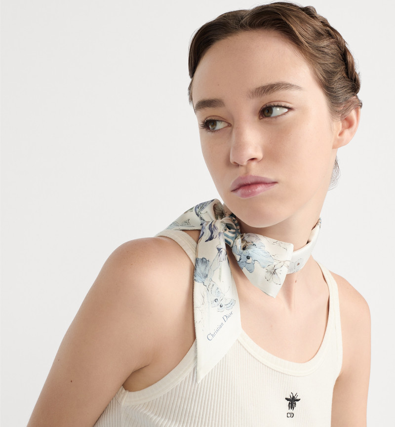 Dior Butterflies & Iris Mitzah Scarf outlook