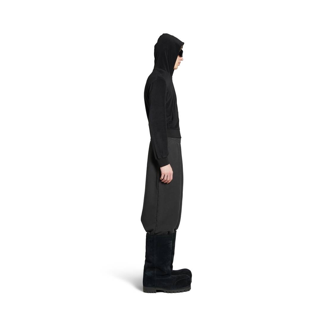 Activewear Baggy Sweatpants in Black - 3