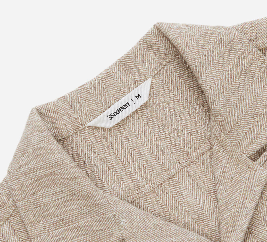 Camp Shirt - Ecru Cotton/Linen HBT - 3