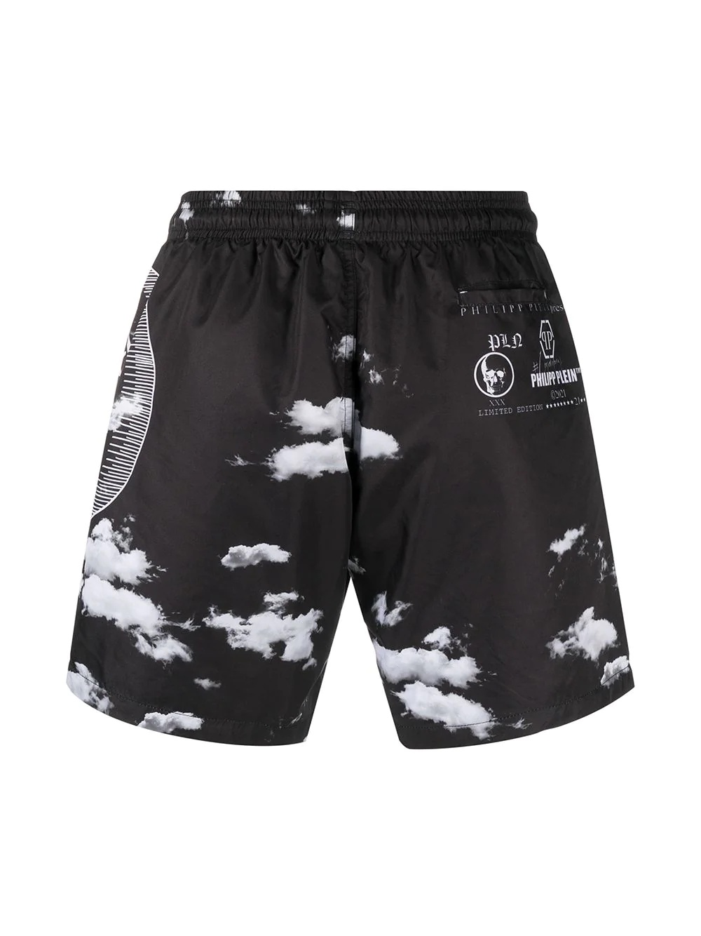 cloud-print swimshorts - 2