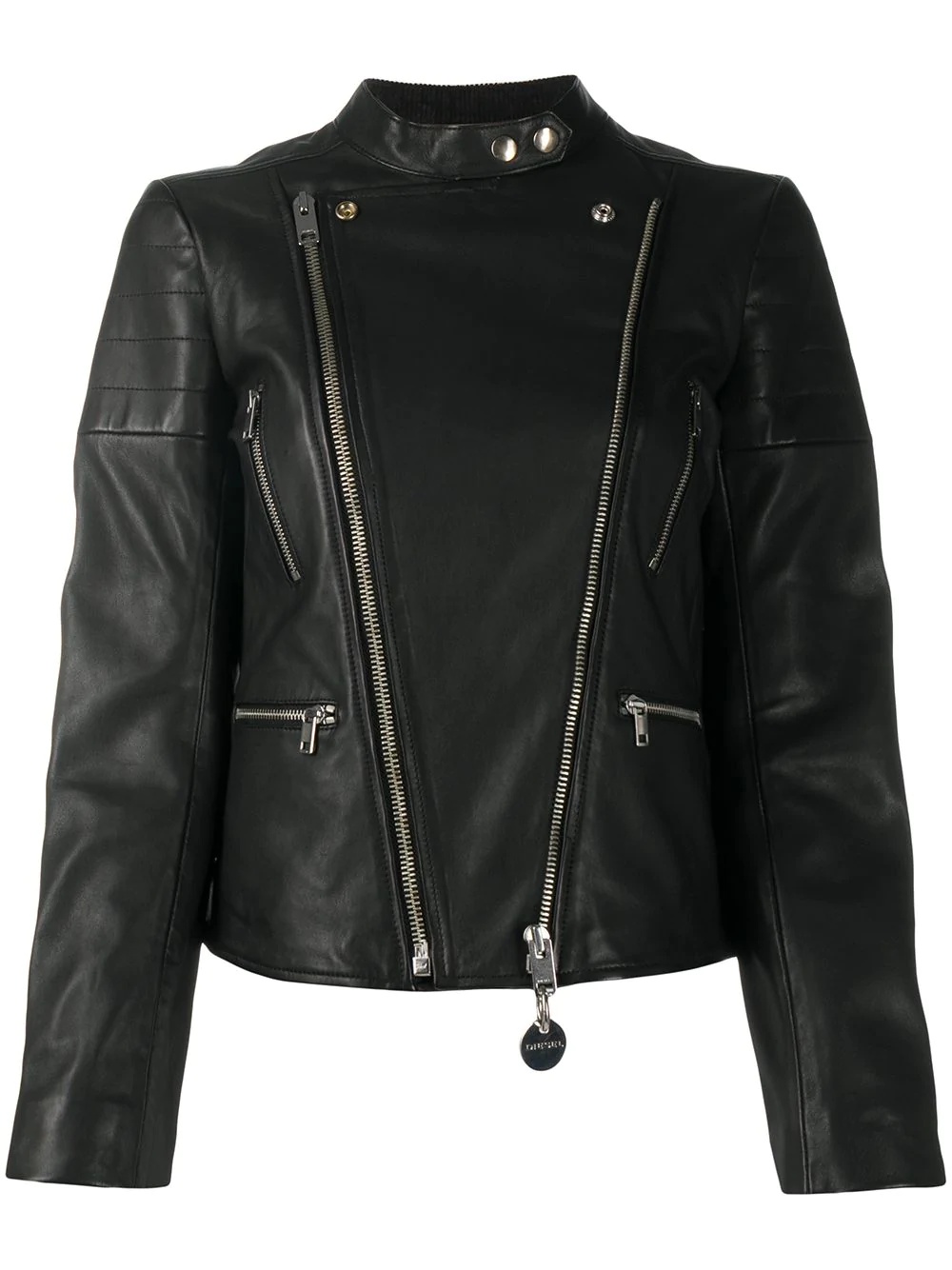 L-Mars piercing-embellished biker jacket - 1