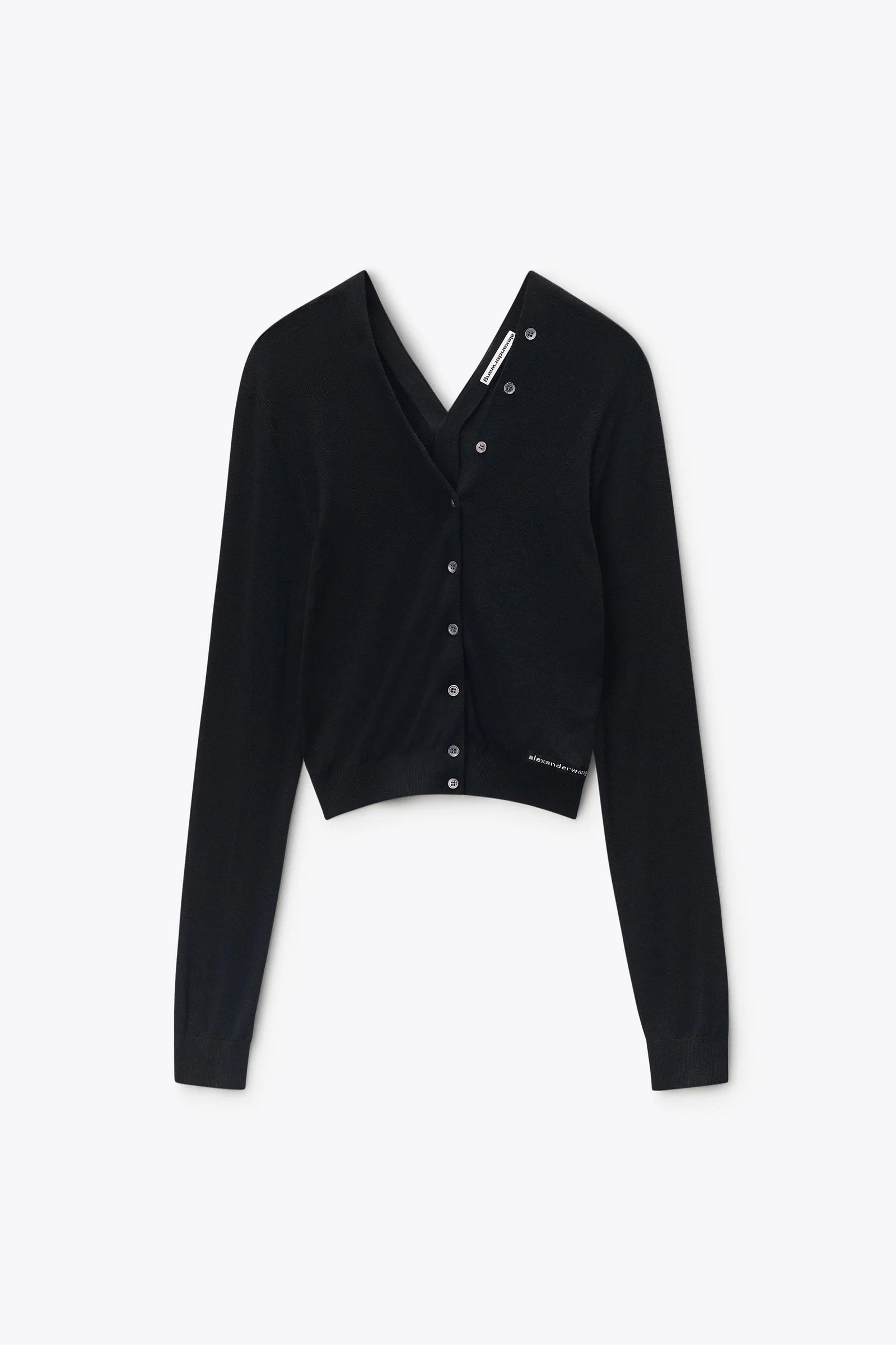 button-front cardigan - 1