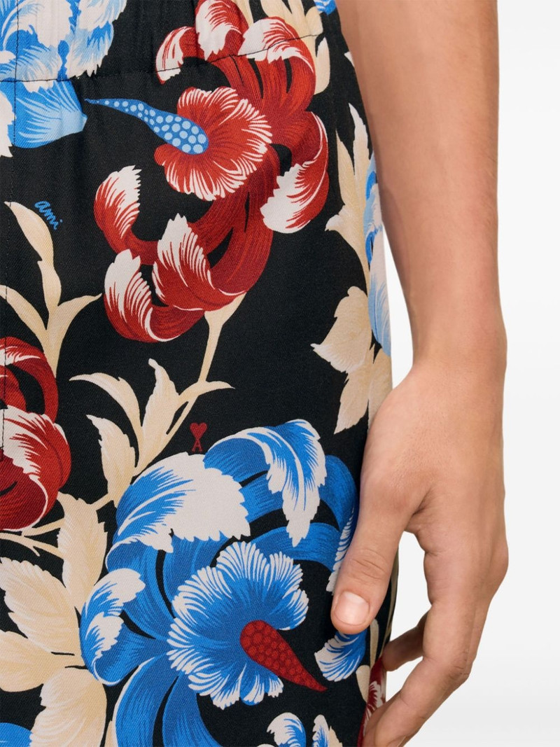 floral-print elasticated-waist shorts 6