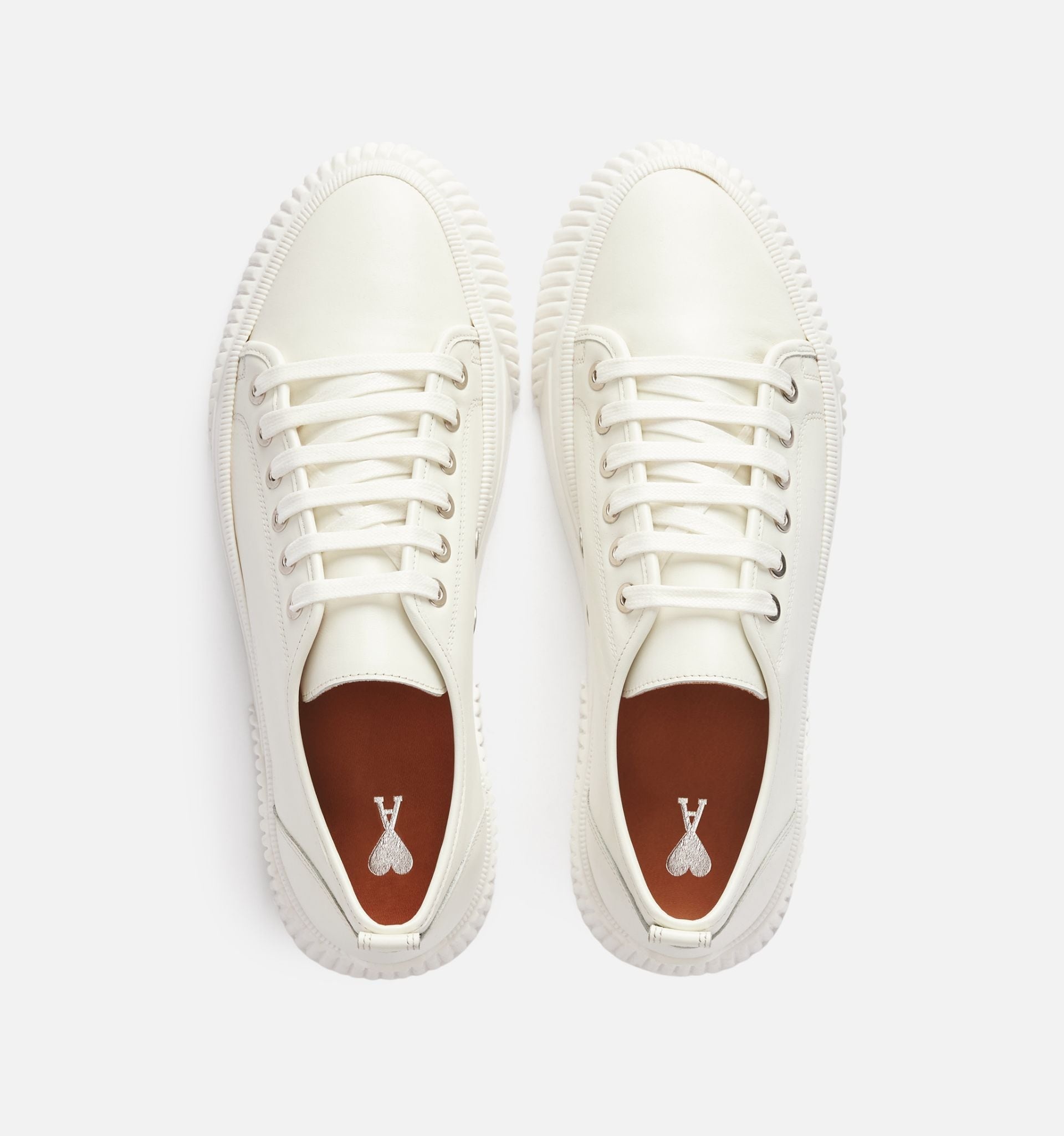 Lace-Up Low-Top Logo Sneakers - 5