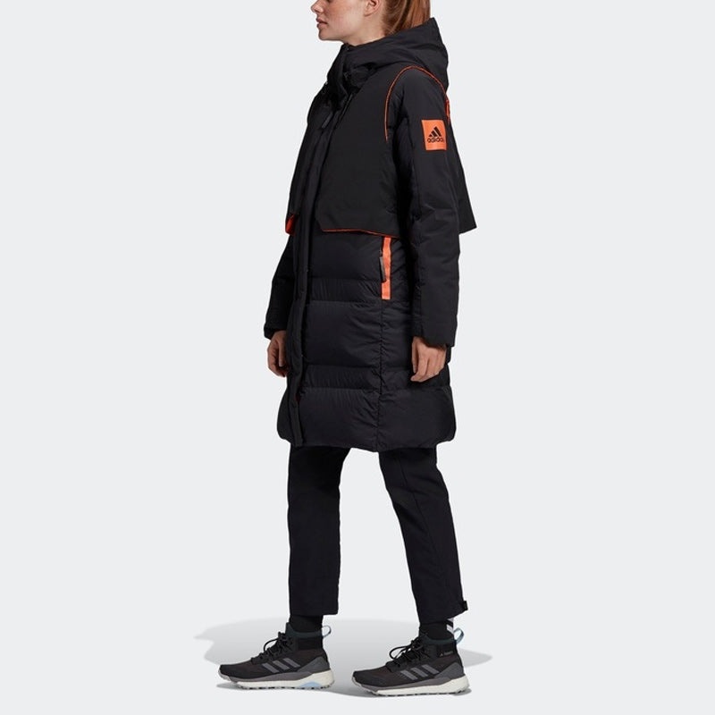 (WMNS) adidas Myshelter Cold.RDY Down Jacket 'Black Orange' FR9529 - 5