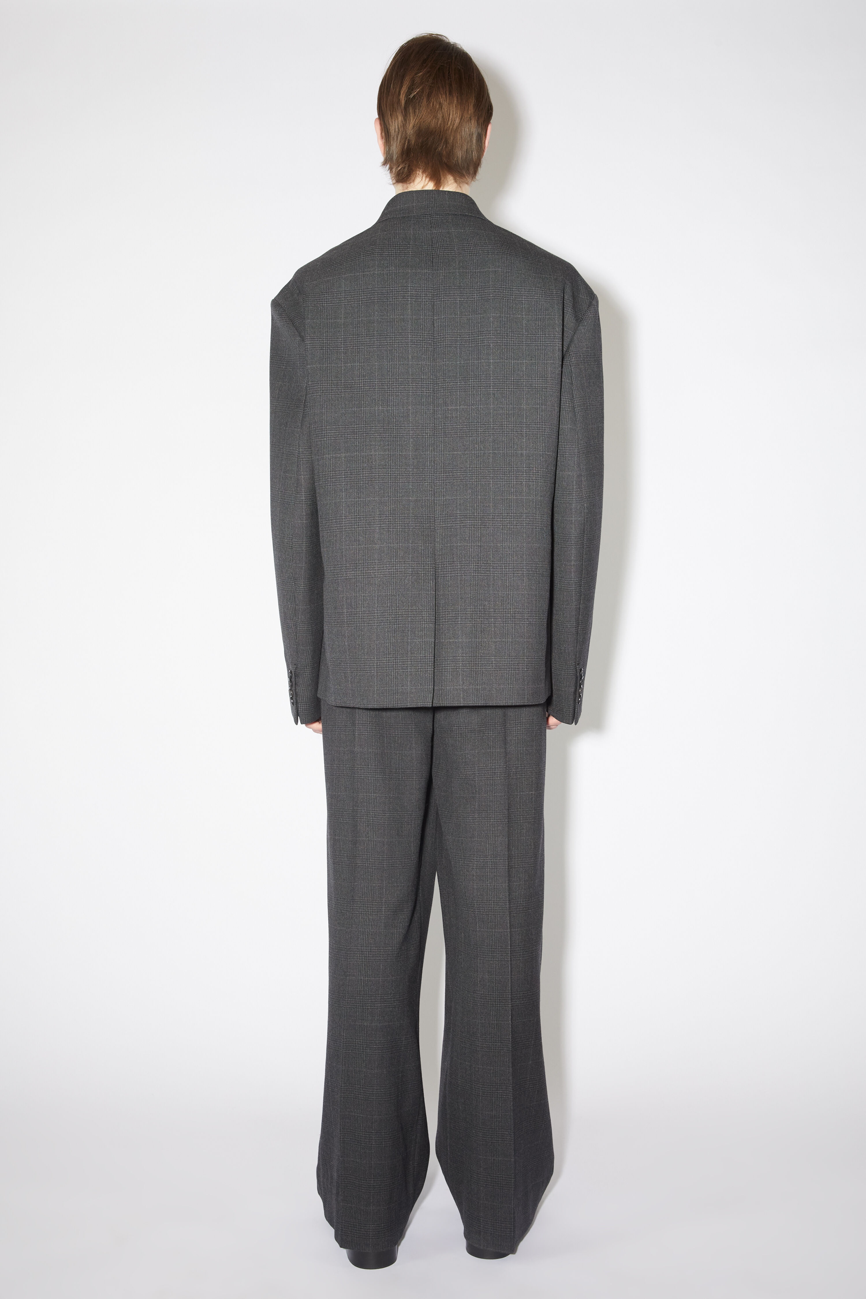 Relaxed fit suit jacket - Grey/black - 3