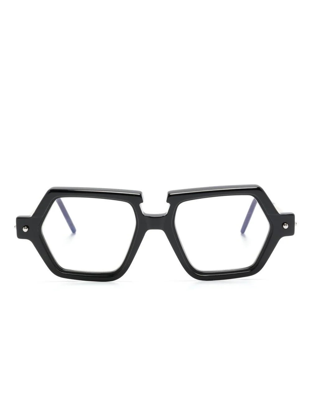 geometric-frame glasses - 1