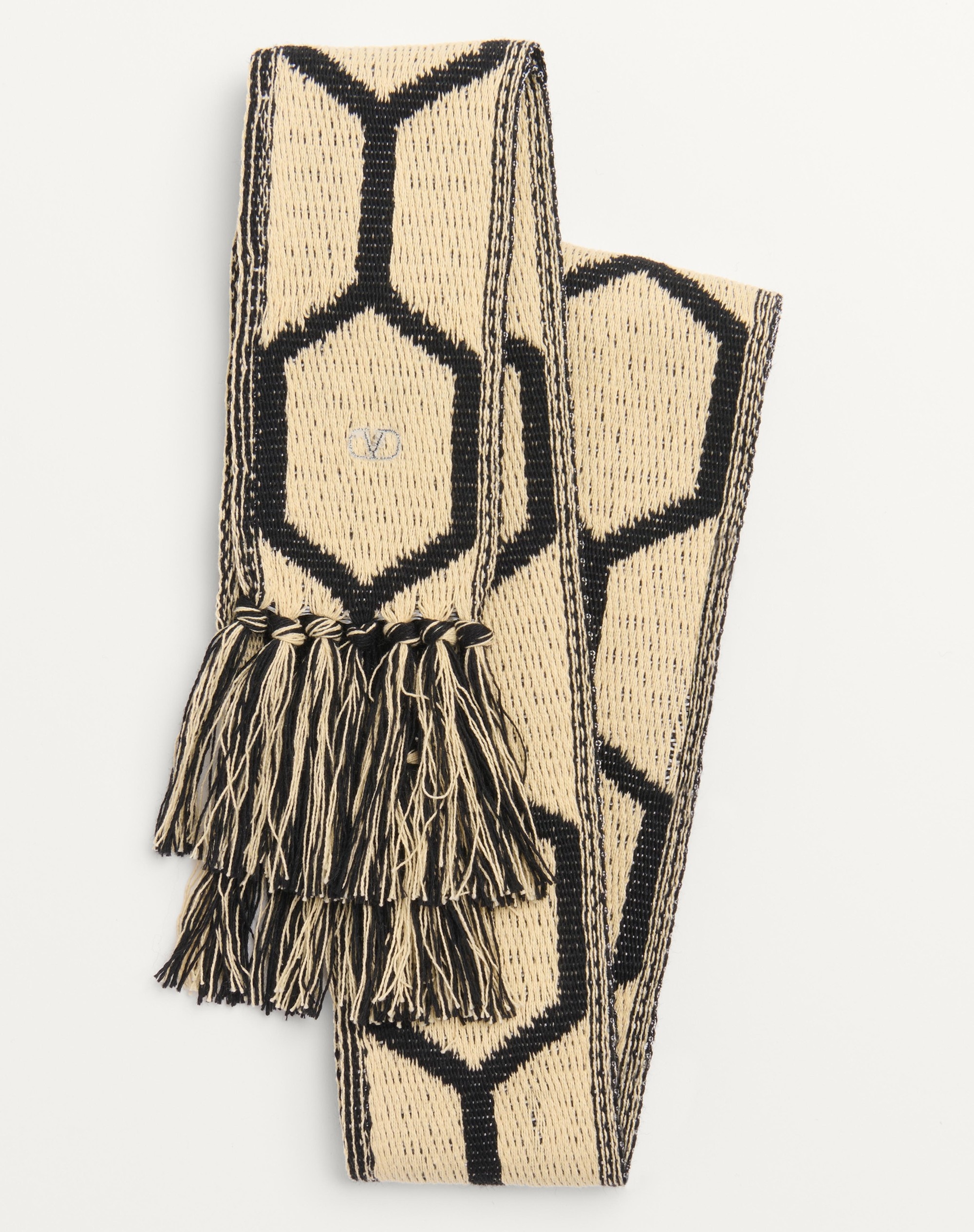 ANTIBES COTTON SCARF WITH FRINGE - 4