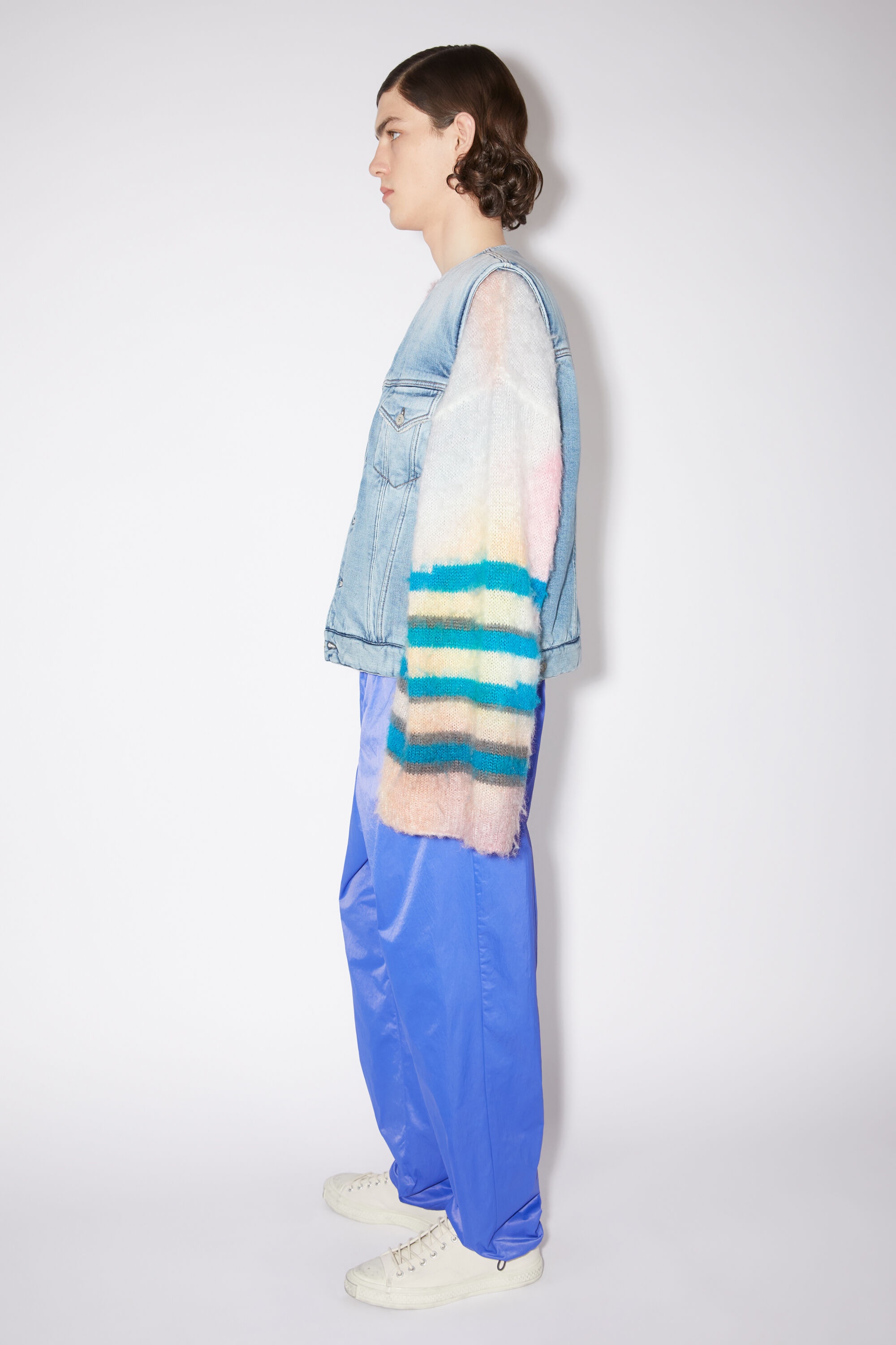 Denim padded vest - Light blue - 4