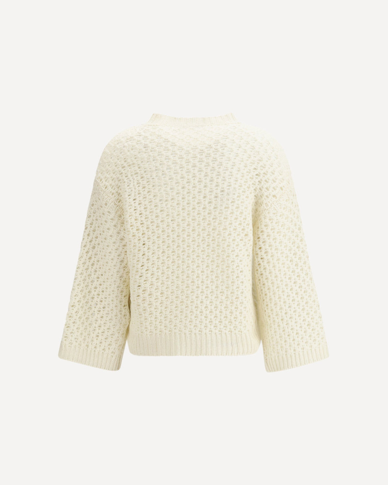 FABIANA FILIPPI Jumper crafted from Platinum yarn with micro sequins outlook