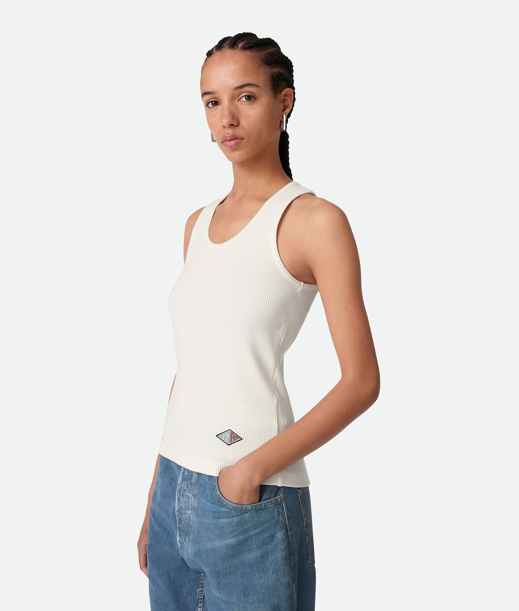 Cotton Rib Jersey Tank Top - 2