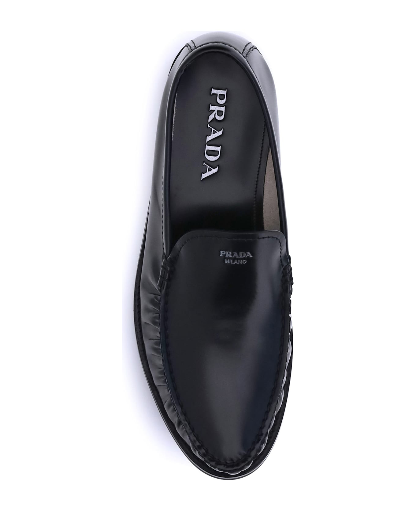 Brushed Leather Loafers - 4