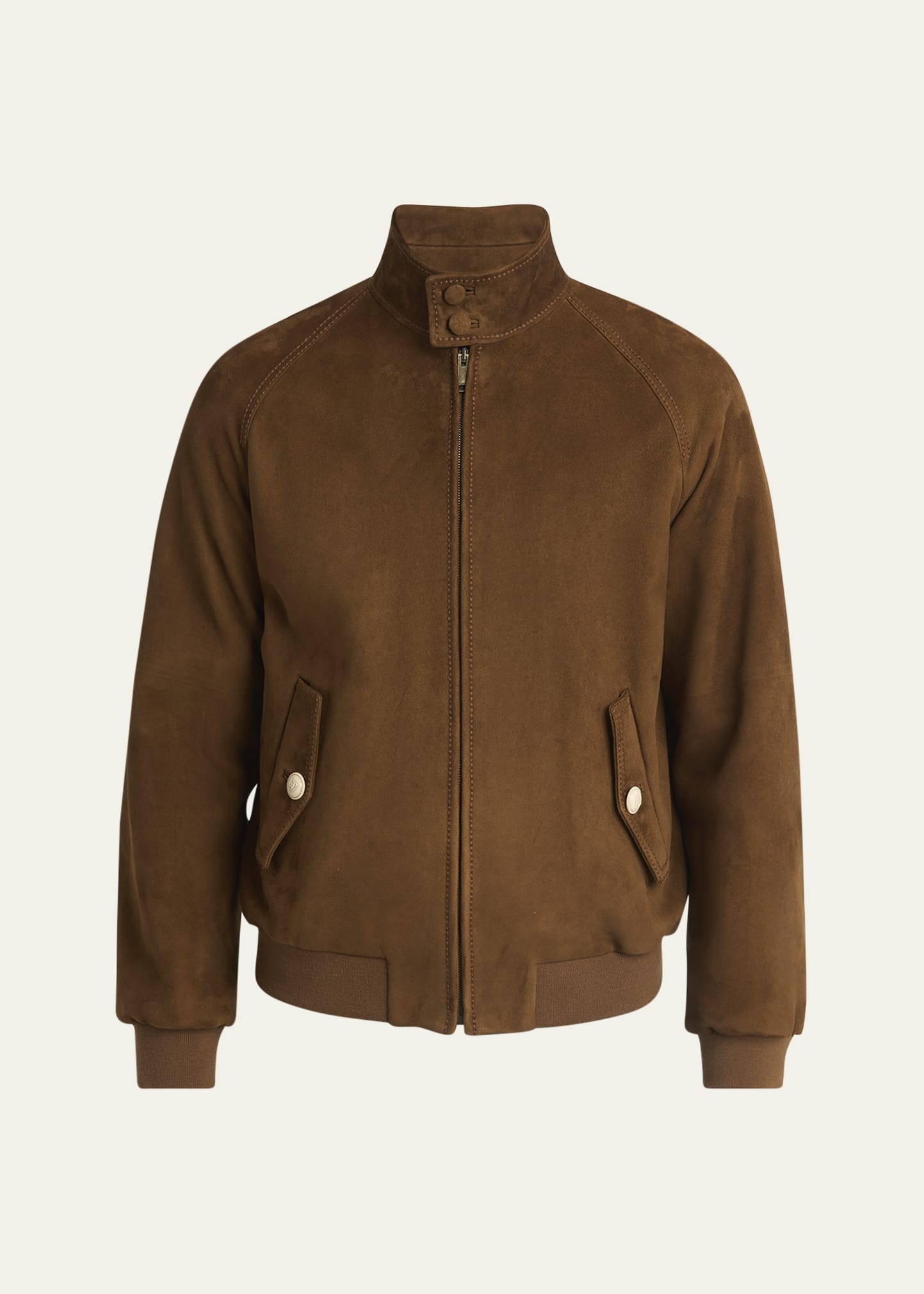 Men's Suede Full-Zip Blouson - 1