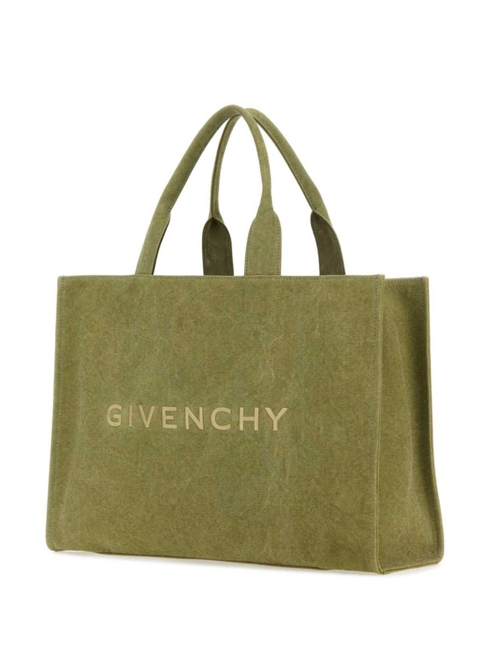 logo-embroidered cotton tote bag - 3