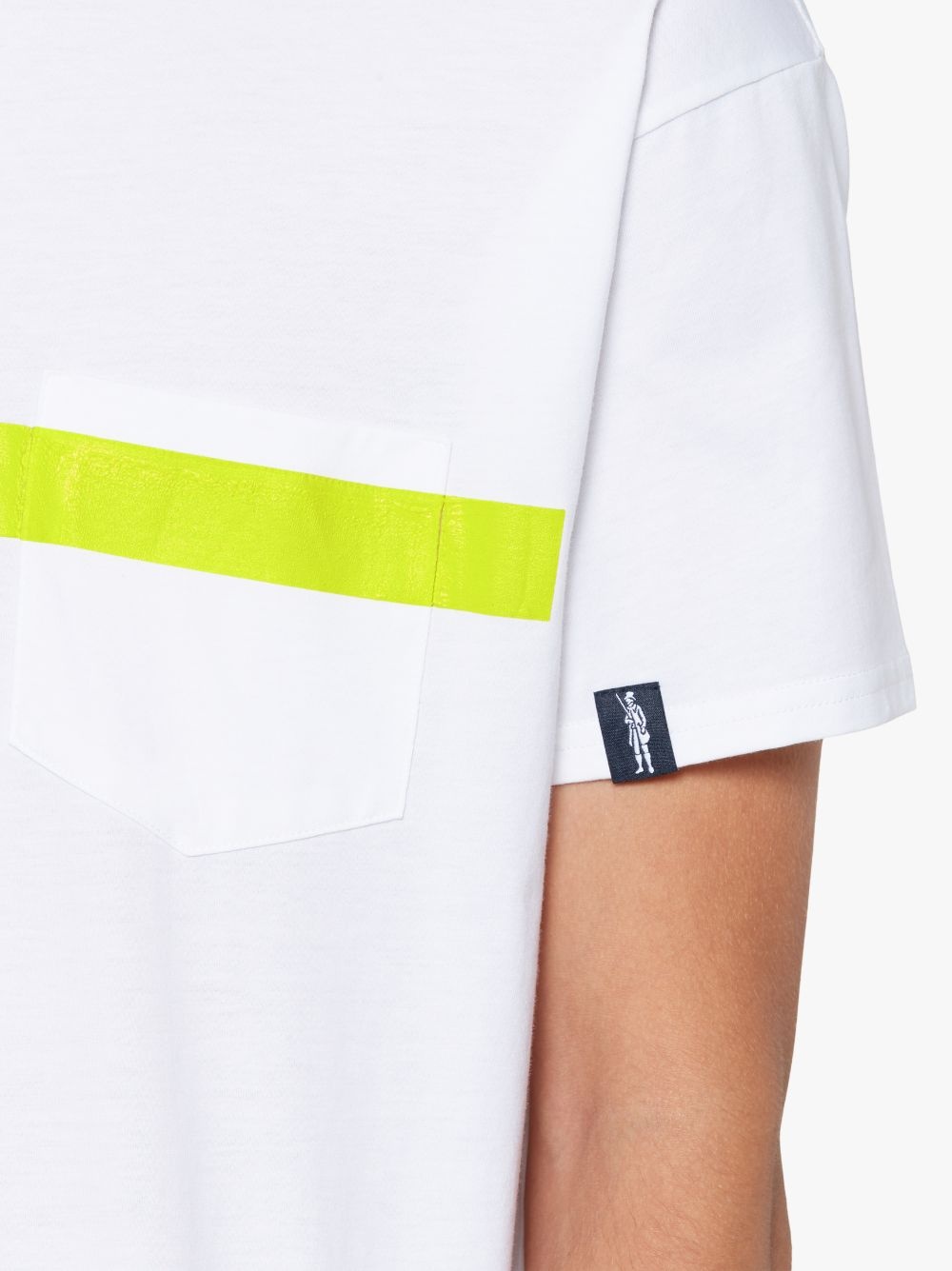 WHITE X YELLOW COTTON T-SHIRT | GJM-206 - 6