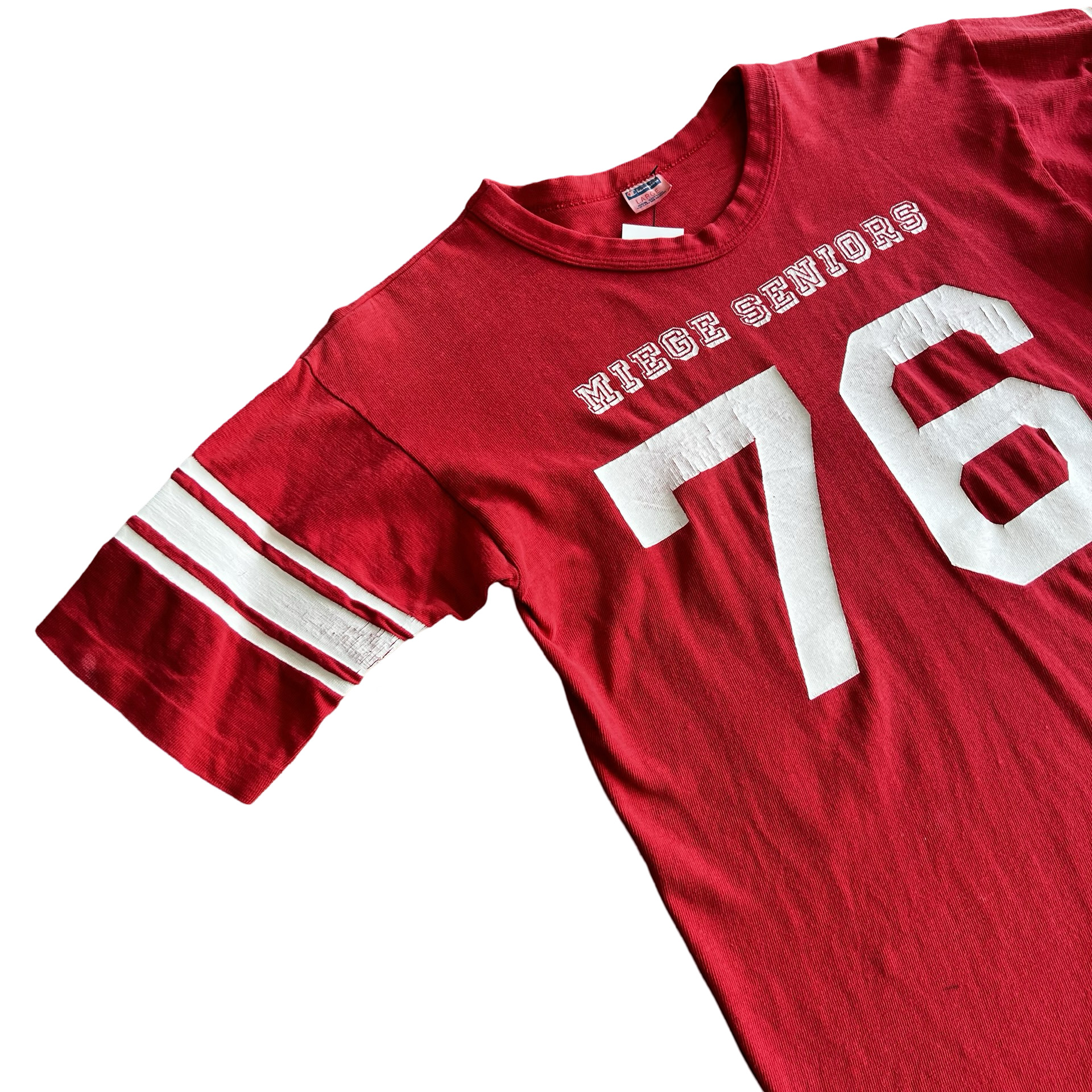 Final Blow - Vintage 70s Champion Miege Seniors T-Shirt SZ L - 4