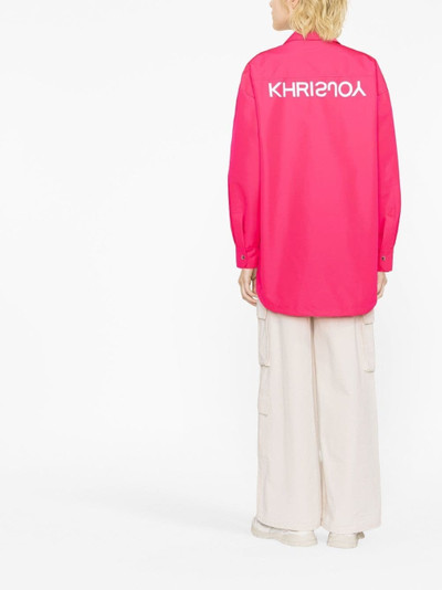 Khrisjoy logo-print shirt jacket outlook
