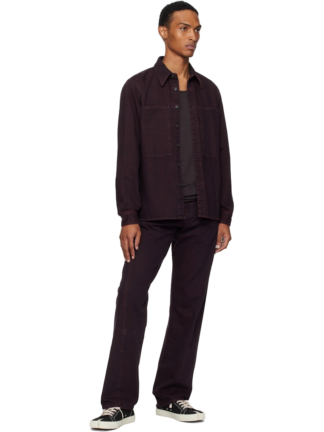 Burgundy Faded Shirt - 4
