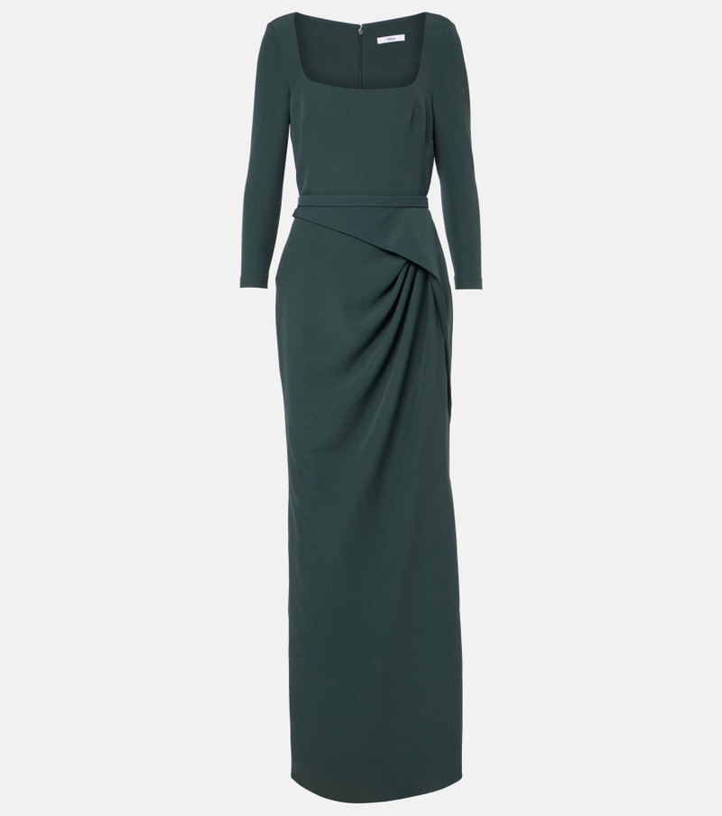 Mahir draped crêpe gown - 1