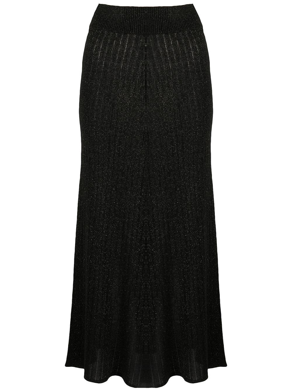 ribbed midi skirt - 1