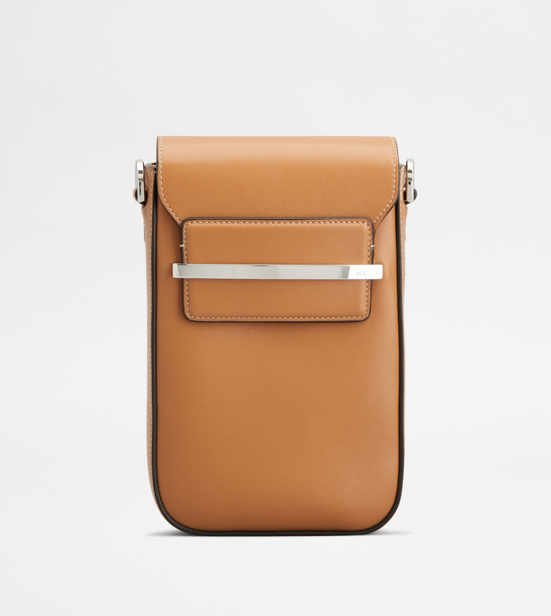 PHONE HOLDER MEDIUM TOD'S•X CAPSULE COLLECTION - BROWN 1