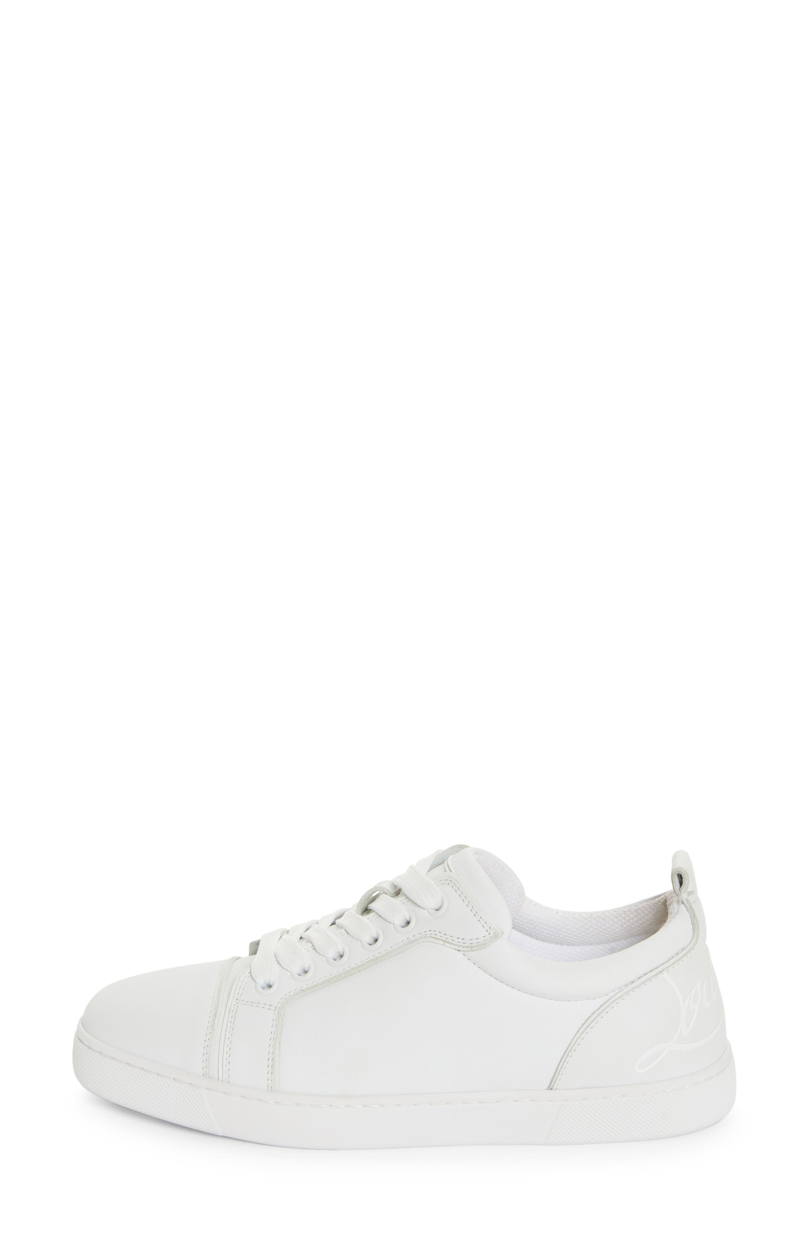 Christian Louboutin Fun Louise Junior Low Top Sneaker in White at Nordstrom - 3