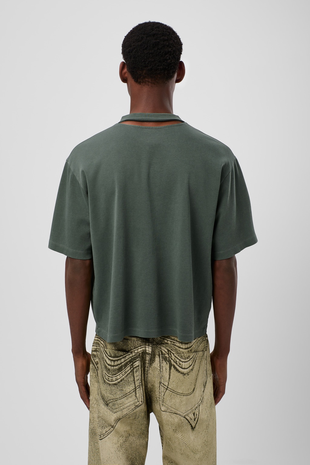 Green Cotton T-shirt - 3