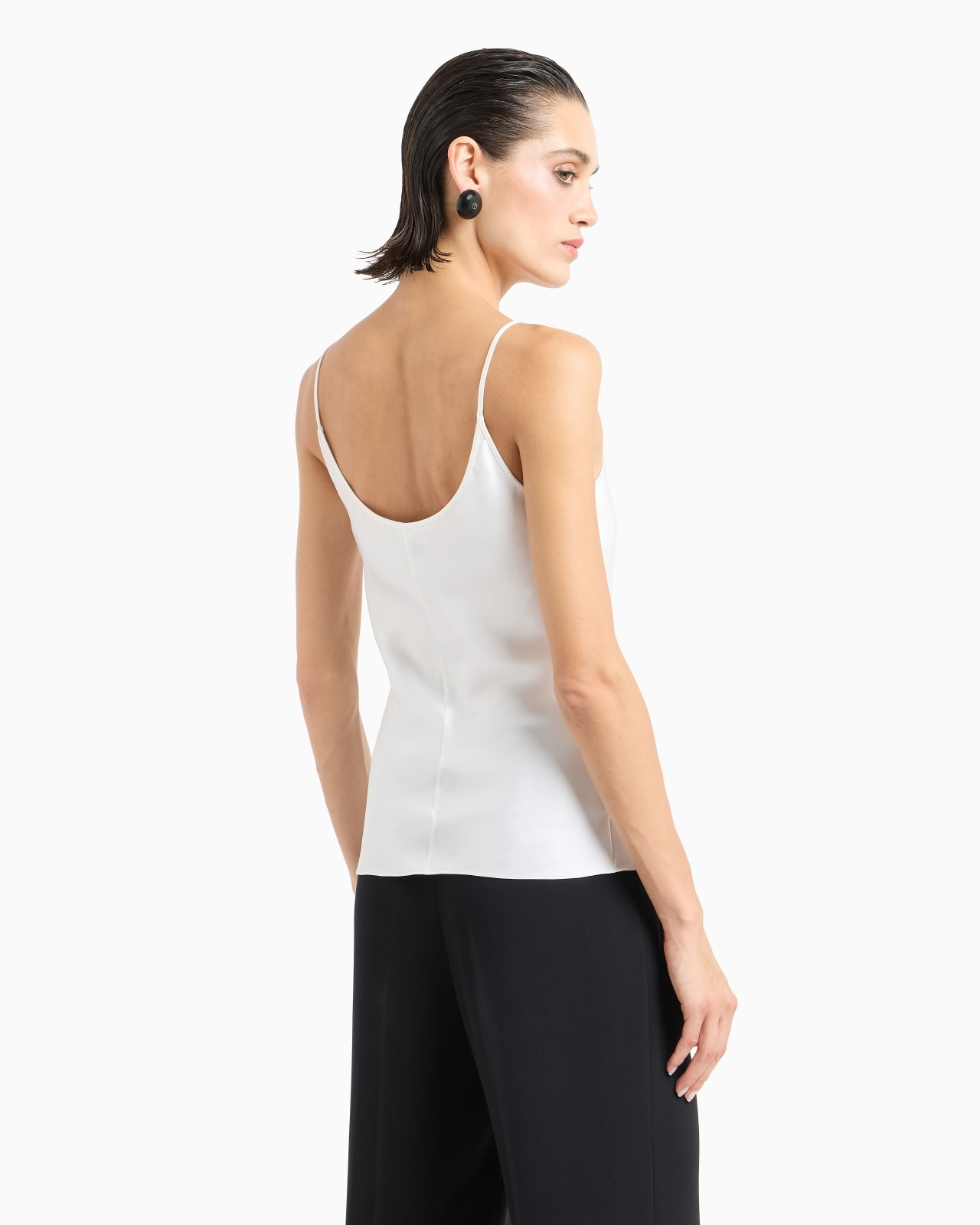 DOUBLE-SIDED SILK-SATIN TOP - 3