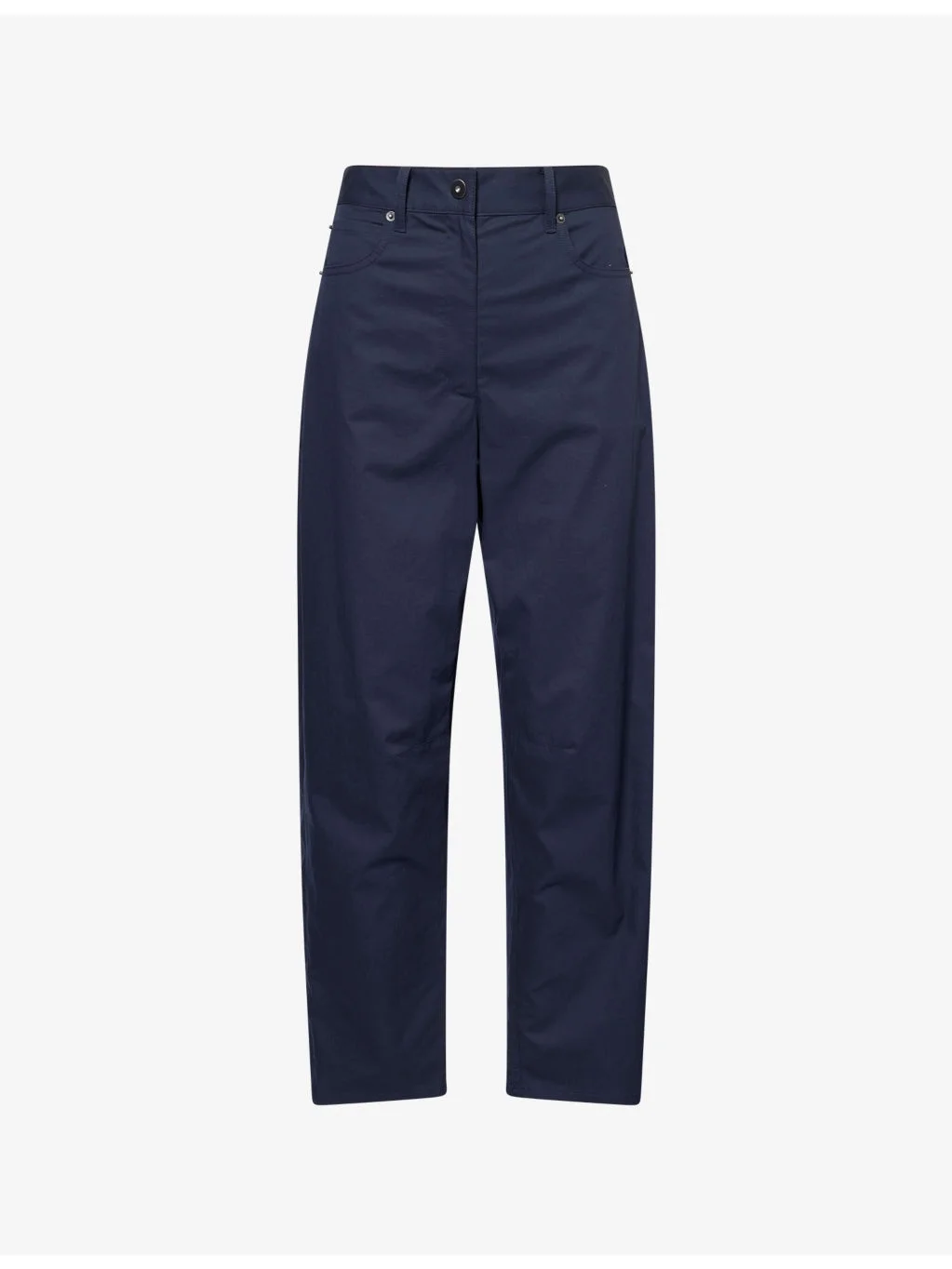 Relaxed-Fit Barrel-Leg Cotton-Poplin Trousers - 1