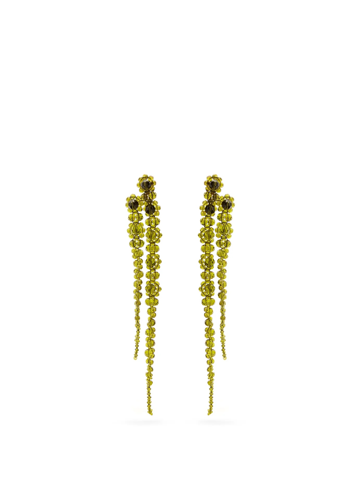 Double Drip crystal-embellished earrings - 1