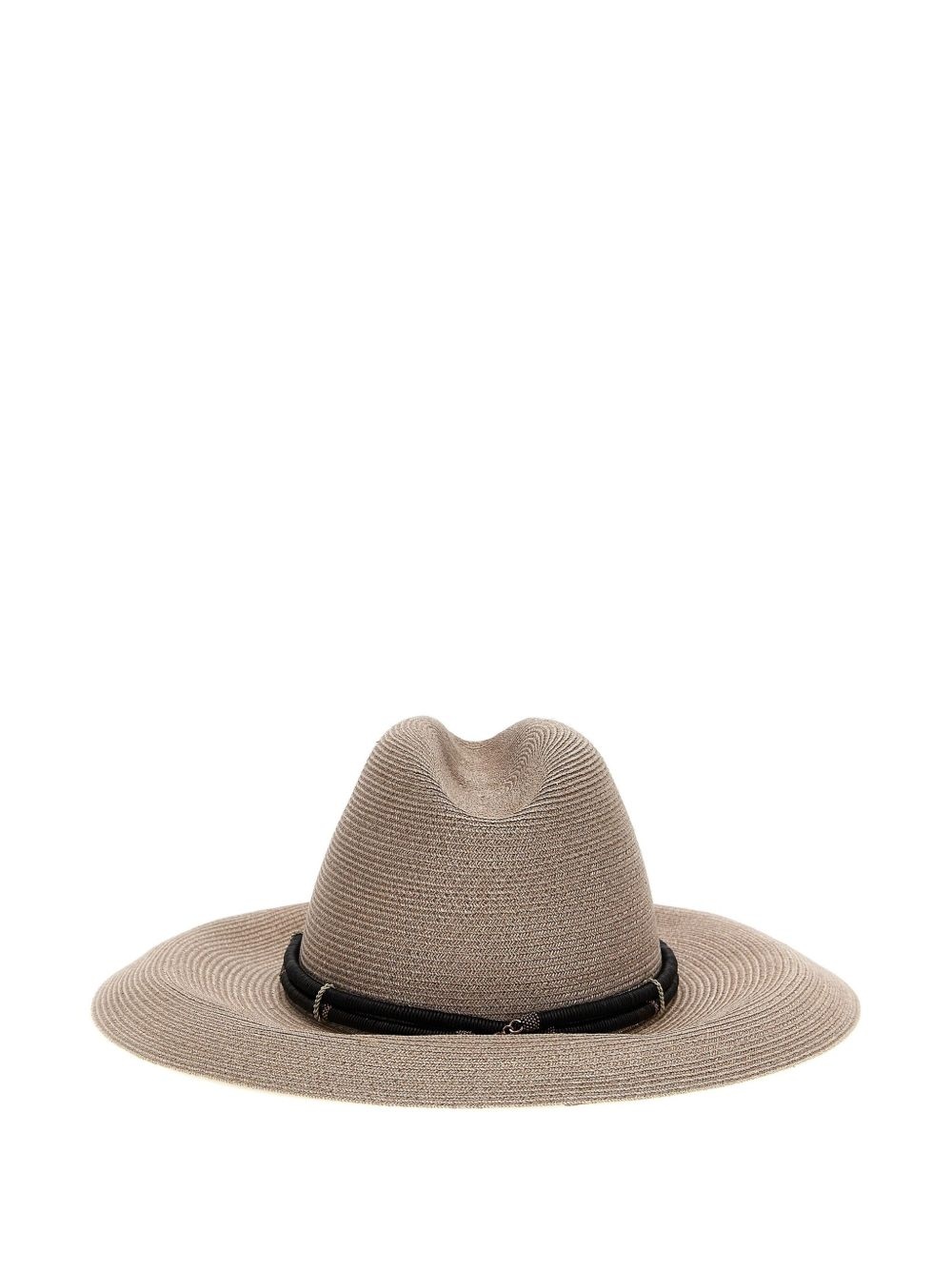 wide-brimmed straw hat - 2