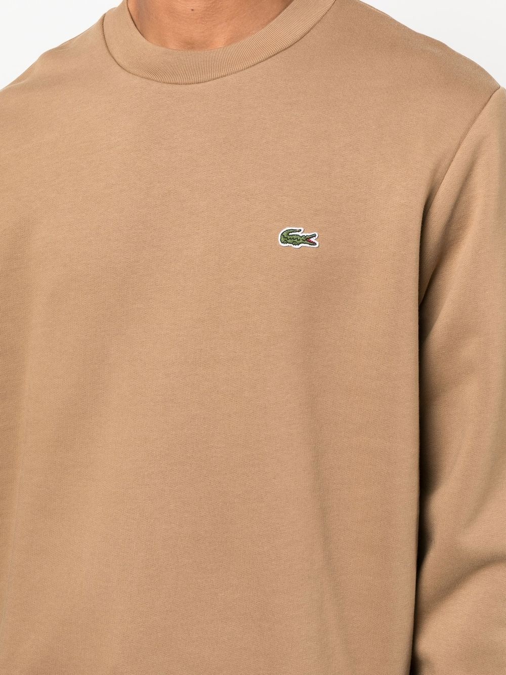 logo-embroidered crew neck jumper - 5