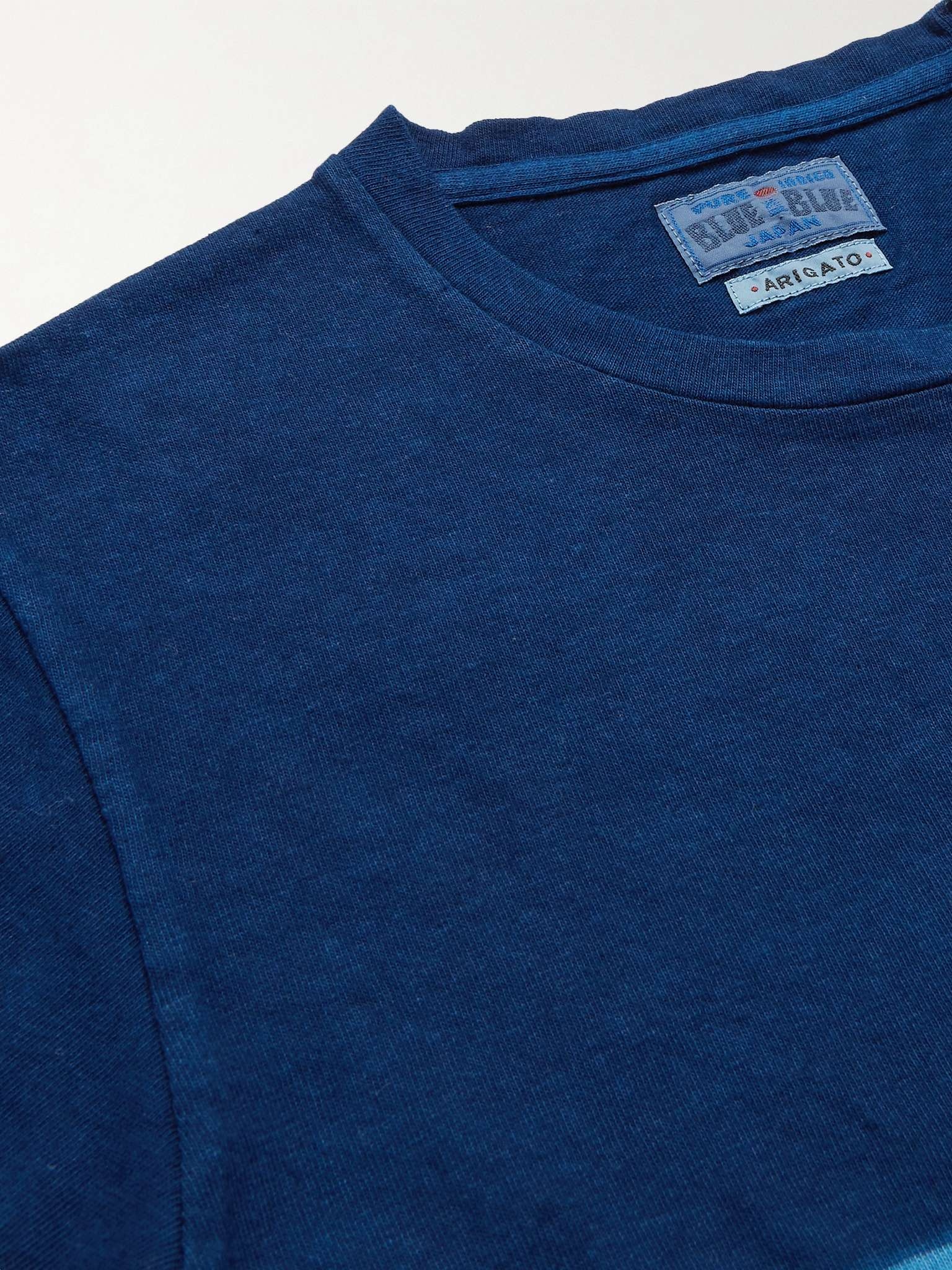 Indigo-Dyed Slub Cotton-Jersey T-Shirt - 5