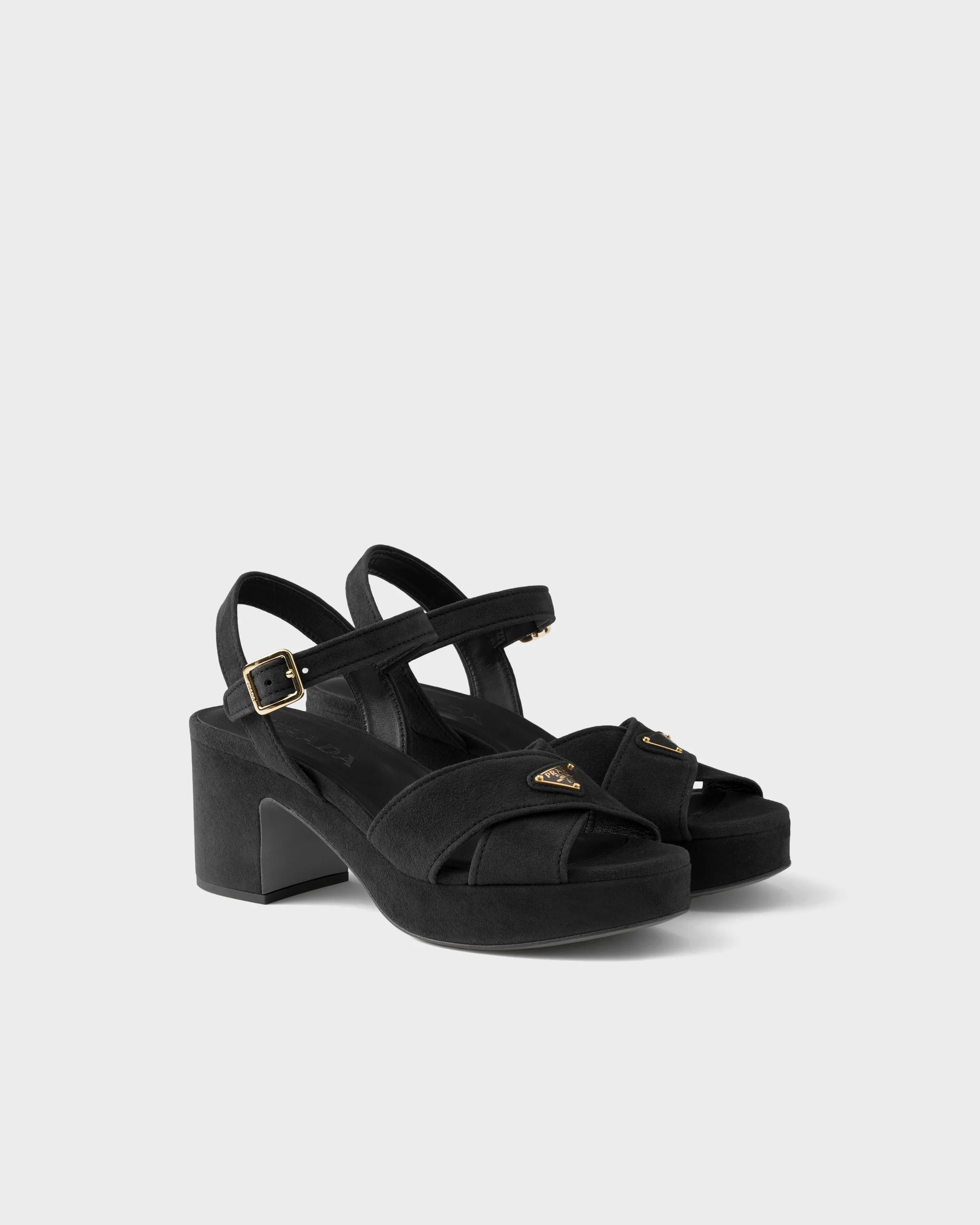 Suede platform sandals - 1