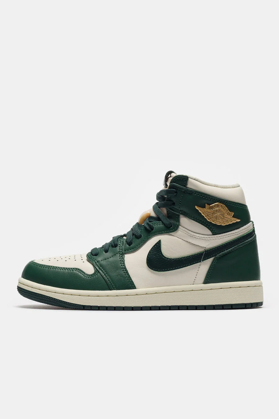 Air Jordan 1 Retro High OG Sneaker in Pale Ivory/Pro Green/Fir/Coconut Milk - 1