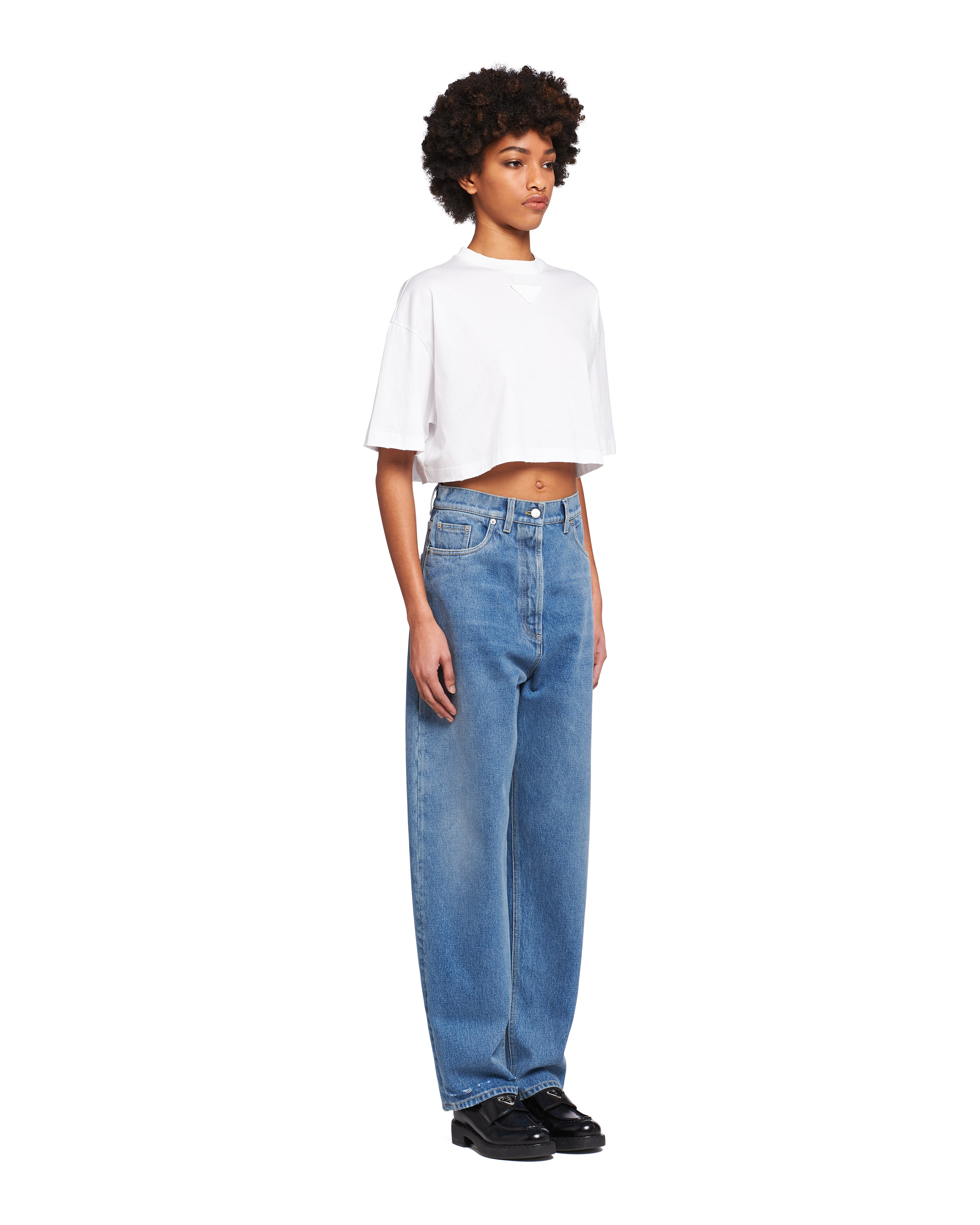 Organic denim five-pocket trousers - 3