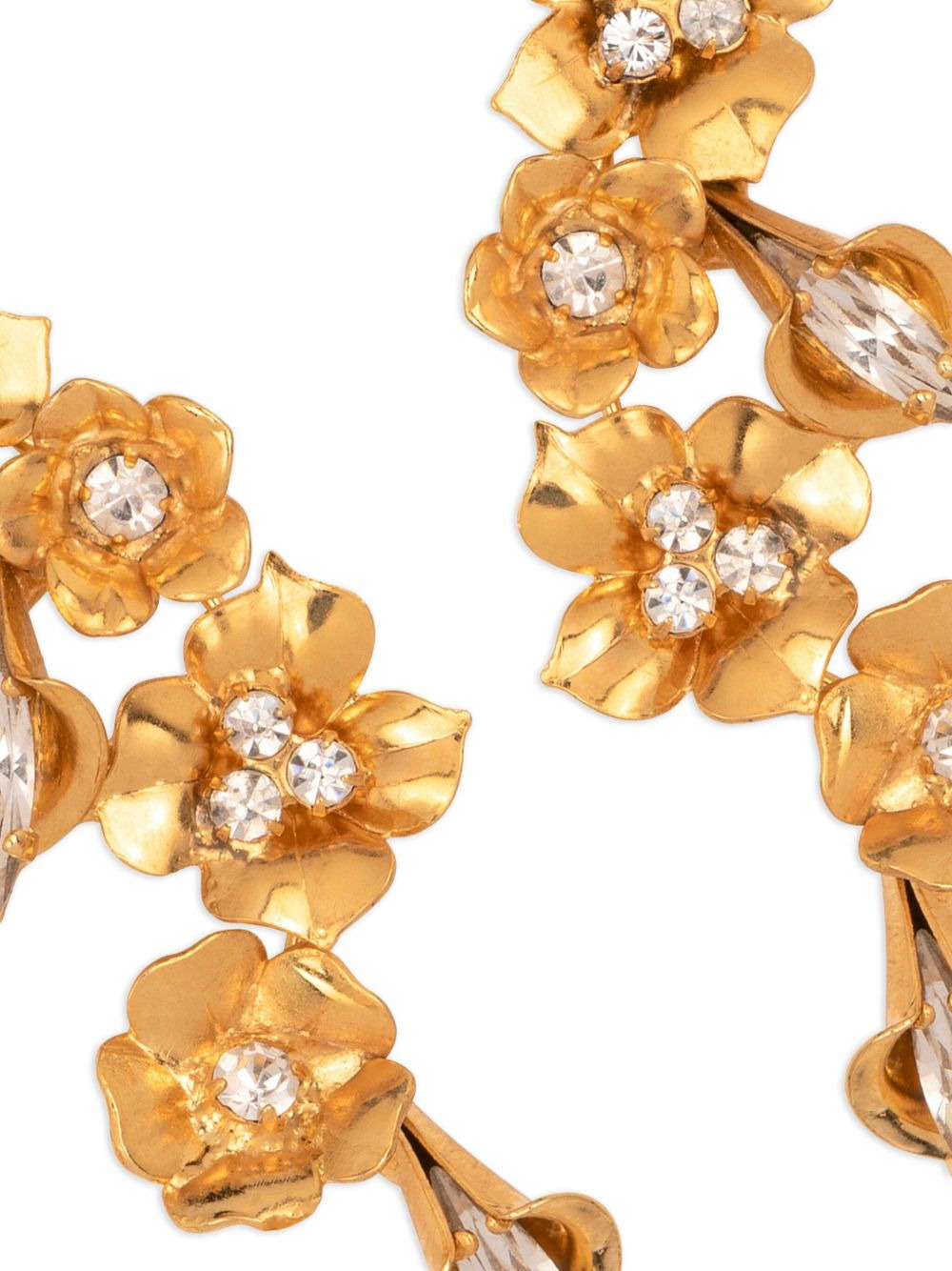 Vanora floral crystal earrings - 3